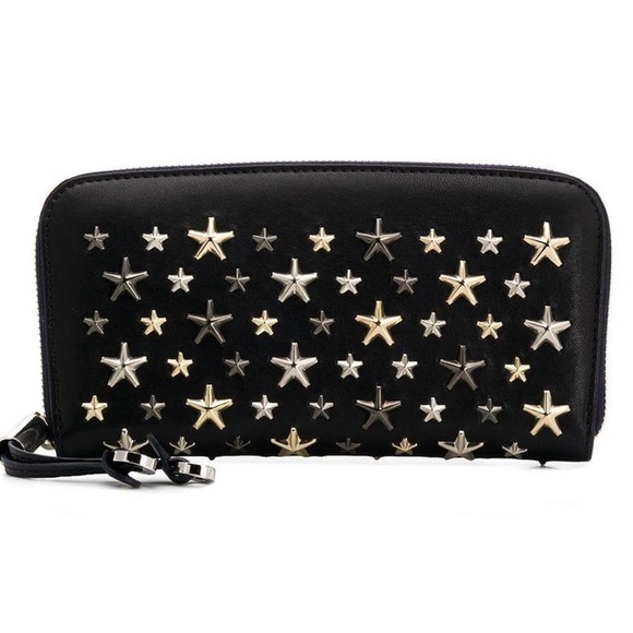 Jimmy Choo Handbags - Jimmy Choo♥️NEW♥️Zip Star studded wallet black